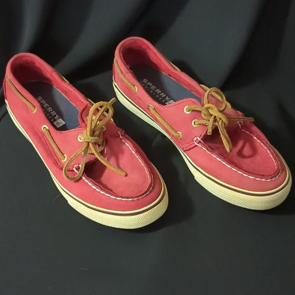 Sperry topsiders, red, size 8. Excellent condition. - Picture 2 of 11
